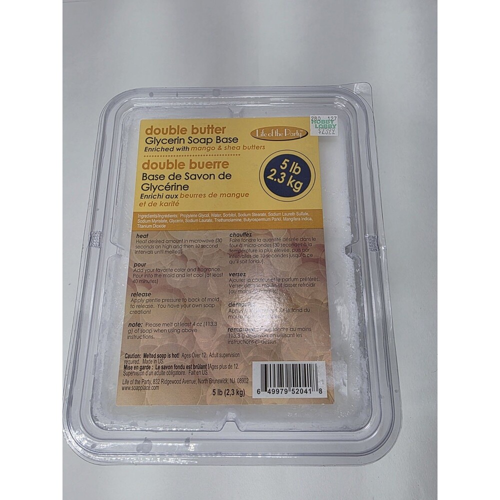 Double Butter Glycerin Soap by Make Market Enriched w/ mango & shea butters 5lbs
